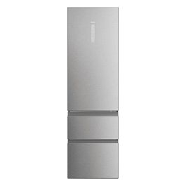 Haier HTW5620DNMG Frigorifero combinato 3D 60 Serie 5 Libera installazione 414 litri 3 porte No Frost Luce Led Classe D Silver