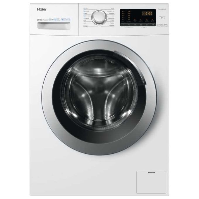 Haier HW100-SB1230 Lavatrice Carica Frontale ABT Trattamento antibatterico SteamWash Classe energetica A+++ Capacita' di carico 10Kg Centrifuga 1200 giri Motore Direct Motion
