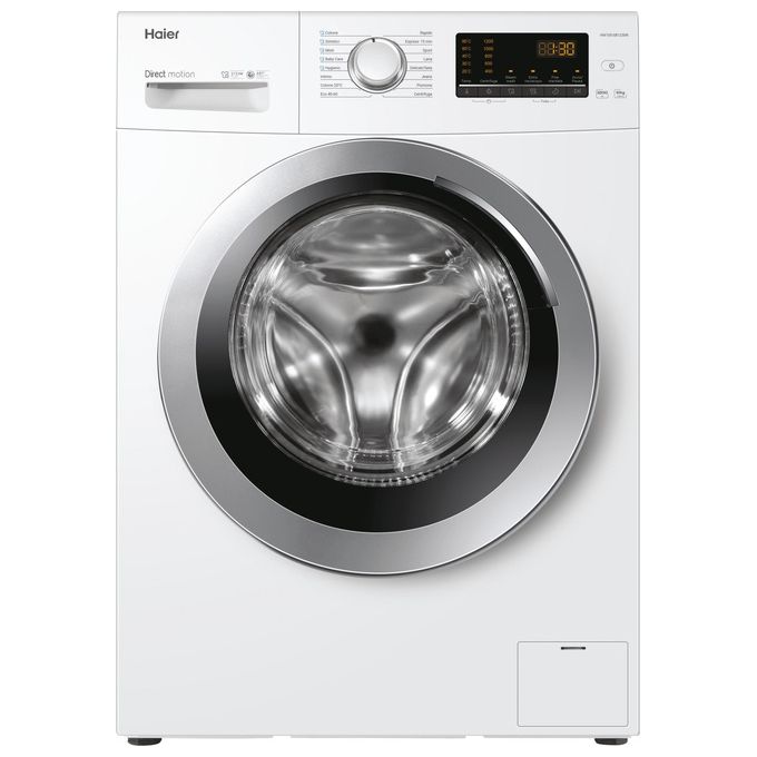 Haier HW100-SB1230N Serie 30 Lavatrice Carica Frontale Vapore Smart Detective Trattamento ABT Classe energetica A Capacita' di carico 10 Kg Centrifuga 1200 giri Motore Direct Motion