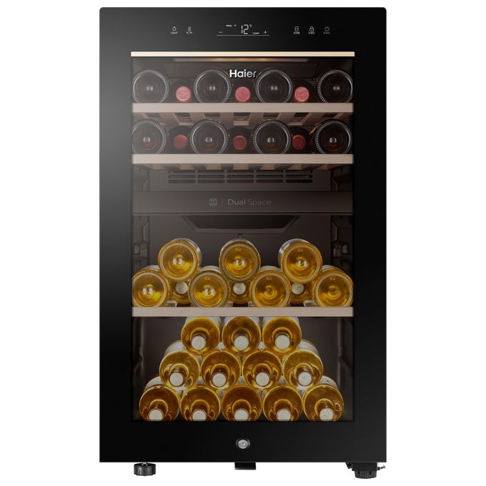 Haier HWS42GDAU1 Cantinetta Vino 42 Bottiglie Classe energetica G Ripiani in legno Connettivita' Wi-Fi 82 cm