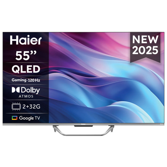 Haier QLED Smart TV 55 pollici 4K Ultra HD Wi-Fi Nero