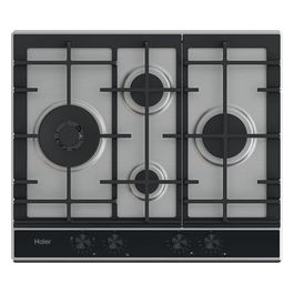 Series 4 HAHG6D5XH Piano Cottura Acciaio Inox da Incasso 59.5cm a Gas 4 Fornelli