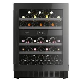 Haier Wine Bank Serie 6 HAKWBD60 Cantinetta da incasso 2 zone 44 bottiglie Classe F Nera