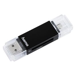 Hama Basic Lettore di Schede Nero Usb 2.0/Micro-Usb