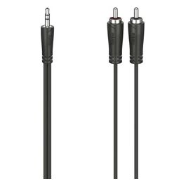 Cavo 2 Rca M/Jack 3.5mm M 3 Metri Nero