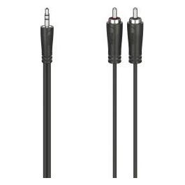 Hama Cavo 2 Rca M/Jack 3.5mm M 3 Metri Nero