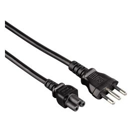 Cavo Alimentazione C5F di Tipo L Accoppiatore C5 1,5mt Nero
