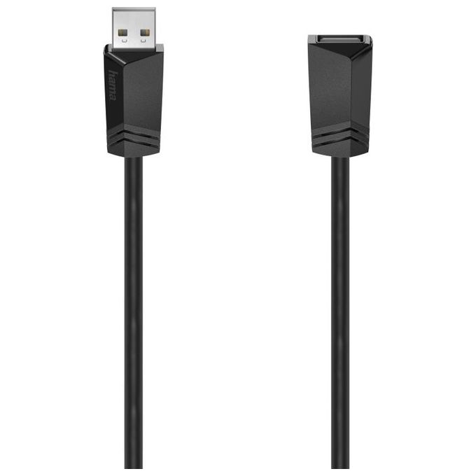 Hama Cavo Prolunga Usb A 2.0-Usb A 2.0 F 5mt Grigio