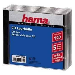 Hama CD-Box Jewel-Case 5 Pezzi