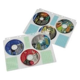 Hama CD-ROM Index Sleeves 60 Dischi Trasparente