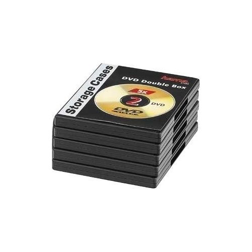 Hama Confezione 5 Custodie DVD Doppie Nero