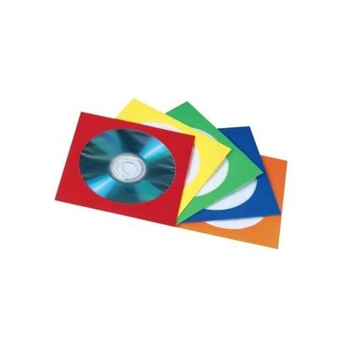 Hama Custodia CD/DVD a Tasca 1 Dischi Multicolore 100 Pezzi