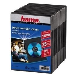 Hama Custodie DVD Slim 25 Pezzi Nero