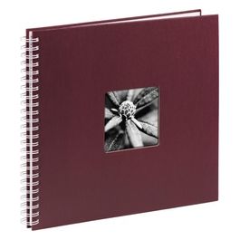 Hama Fine Art Album Fotografico e Portalistino a Spirale  Bordeaux 36x32cm 50 Pagine Bianche