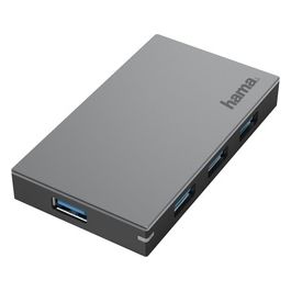 Hama Hub di Interfaccia Usb 3.2 Gen 1 Type-a 5000 Mbit/s Antracite/Grigio