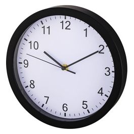 Orologio da Muro Pure 25cm Movimento Silenzioso Nero