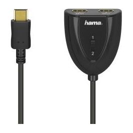 Hama Sdoppiatore Hdmi M/2 Hdmi F Connettori Dorati Compatibile HDCP
