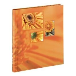 Singo Album Fotografico e Portalistino 20 Pagine     28x31cm Autocollante Arancione