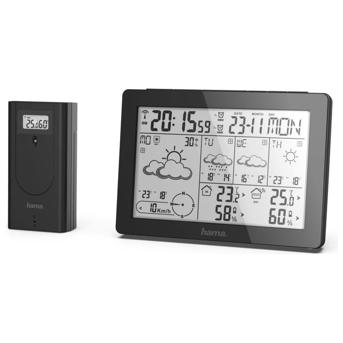 Hama Stazione Meteo Professionale Nero