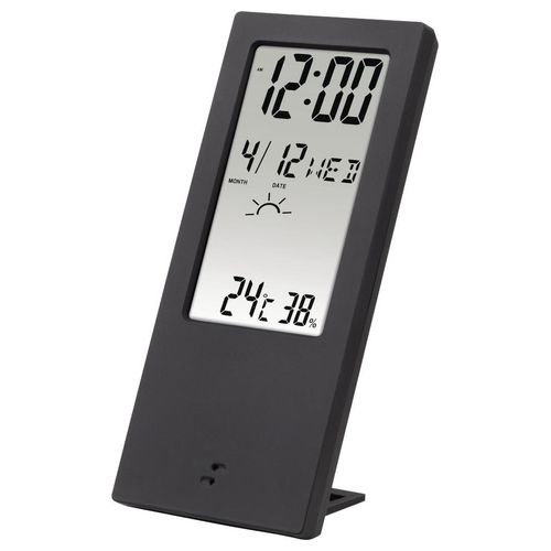 Hama Termometro Lcd con Igrometro/Orologio/Calendario e Previsioni del Tempo