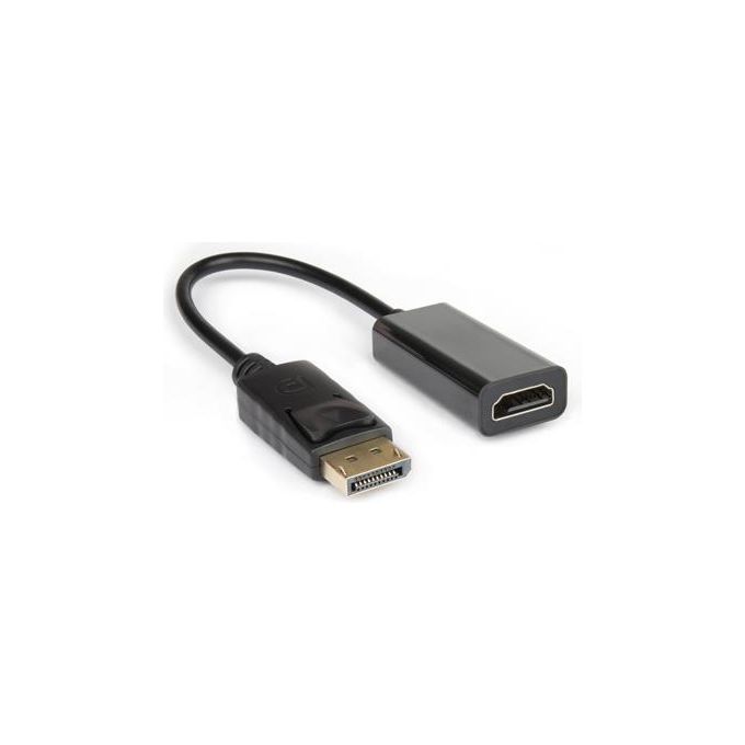 Hamlet Adattatore Video-Audio DisplayPort-Hdmi DisplayPort M a Hdmi F Supporto 1080p