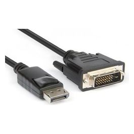 Hamlet Cavo dello Schermo DisplayPort M a DVI-D M 1,8mt Viti a Serraggio Manuale Supporto 1080p