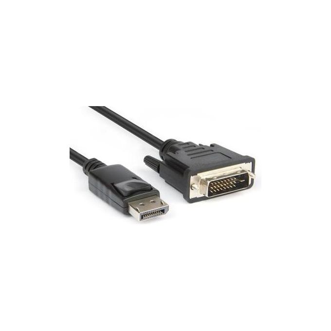 Hamlet Cavo dello Schermo DisplayPort M a DVI-D M 1,8mt Viti a Serraggio Manuale Supporto 1080p