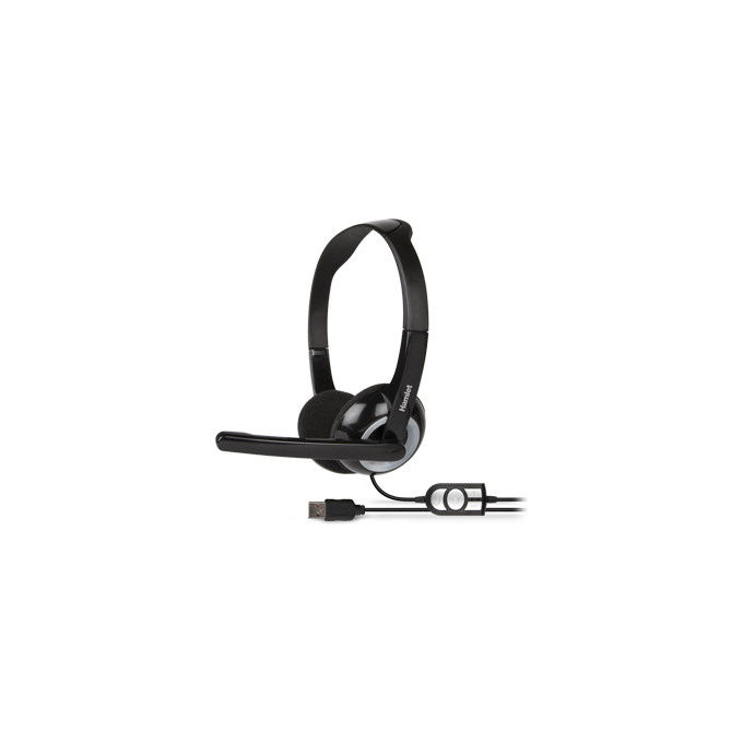 Hamlet HHEADMUS-CX Cuffie Stereo con Microfono Adattatore USB-A USB-C per Computer