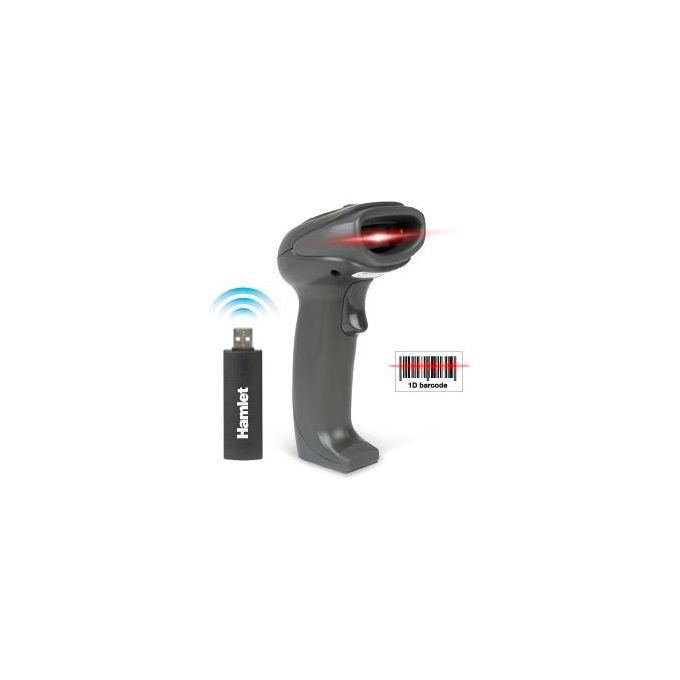 Hamlet HBCS1D10W Scanner per Codici a Barre Palmare 300 Scan-Sec con Decodifica Bluetooth
