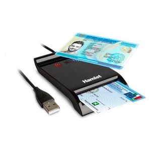 Hamlet HUSCR-NFC Lettore Smart Card USB e Wireless NFC