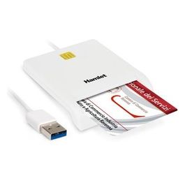 Hamlet Lettore Smart Card Usb 3.0 Interno Bianco