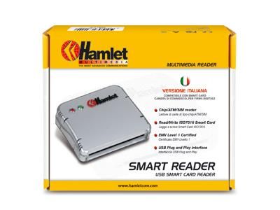 Hamlet Lettore Smart Card Usb 3.0 Interno Bianco