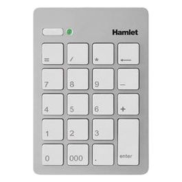 Hamlet Tastierino Numerico Usb Silver/Bianco