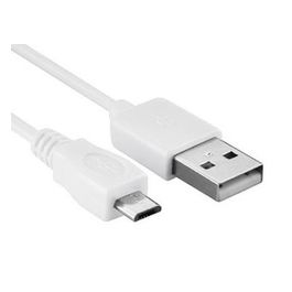 Hamlet XUMICROU150W Cavo USB USB (M) a Micro-USB Type B (M) USB 2.0 1.5 m bianco