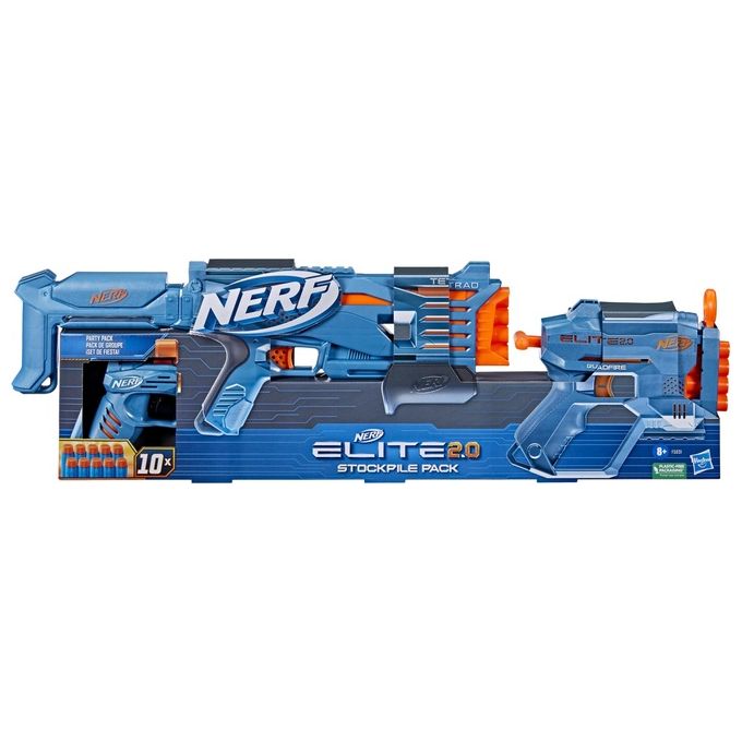 Hasbro Fucile Giocattolo Nerf Blaster Elite 2.0 Stockpile Pack