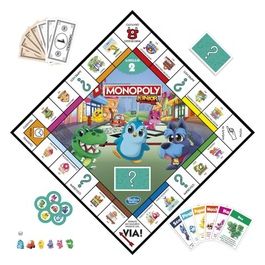 Gioco Gaming Monopoly Junior 2 Giochi in 1