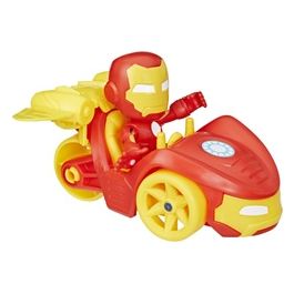 Marvel Spidey e i suoi Fantastici Amici Set Iron Racer Veicolo con Personaggio