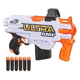 Nerf Ultra Amp Blaster Motorizzato a 6 Freccette con Clip
