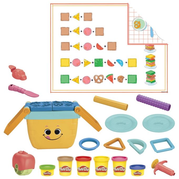 Image of Hasbro Pasta Modellabile Primo Picnic Forme Colori Play Doh