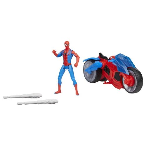 Hasbro Playset Spider Man Veicolo Lancia Dardi con Personaggio