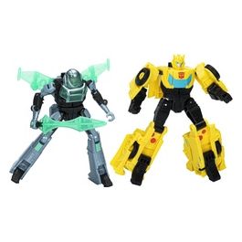 Transformers Earthspark Cyber-ombiner: Bumblebee e Mo Malto