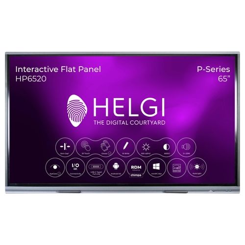 Helgi HP6520 Monitor Interattivo 65" P Series Rdm-Advance  Staffa