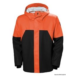 Helly Hansen Giacca Storm Rain Jacket arancio/nero 2XL 