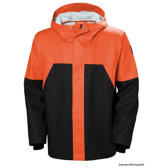 Helly Hansen Giacca Storm Rain Jacket arancio/nero L 