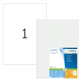 8692 Etichetta Autoadesiva 297x420mm Bianco Rettangolo Permanente 100 Pezzi