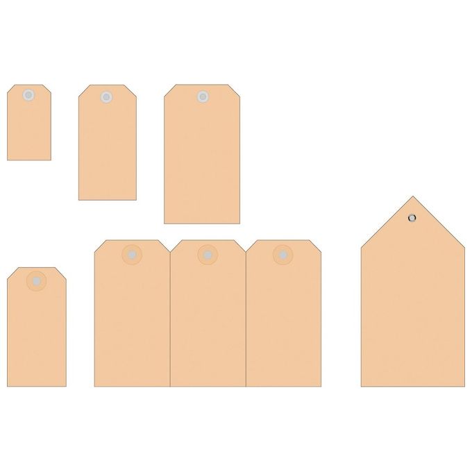 Herma Etichetta non Adesiva Marrone 80x150mm 250 Pezzi