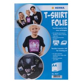 Herma T-Shirt Foil A4 Dark e Black Textiles 20 Fogli