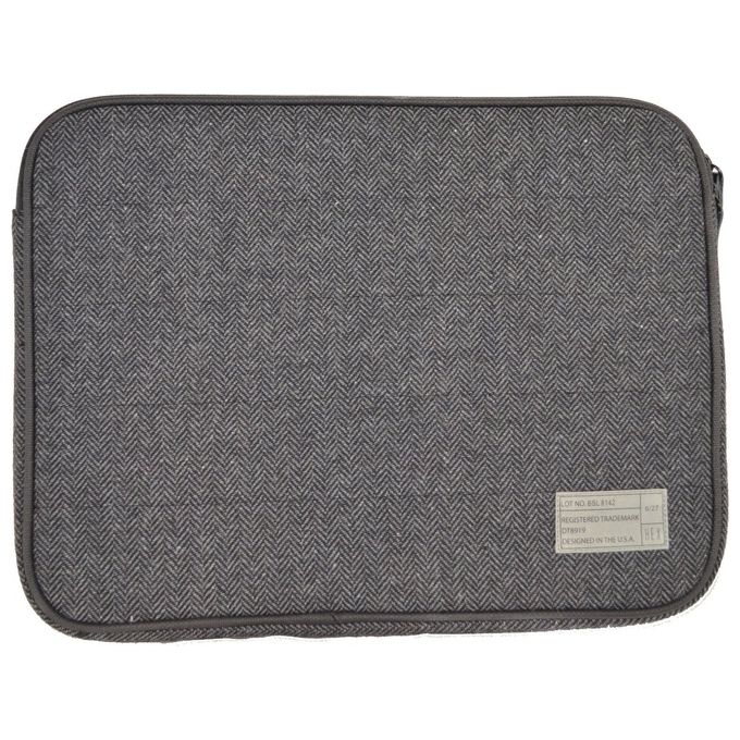 Hex Bristol Collection Sleeve per MacBook Pro 13- Black/Grey Herringbone