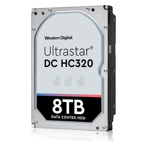 HGST WD Ultrastar DC HC320 HUS728T8TALE6L4 Hard Disk Interno 8Tb 3,5" Sata 6Gb/s 7200rpm 256Mb