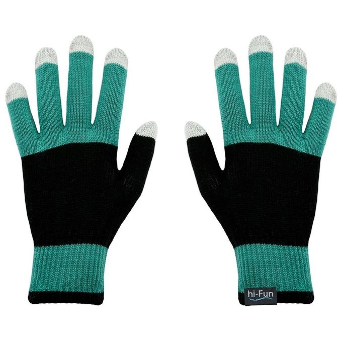 Hi-Glove Guanti per Dispositivi Touch man Green